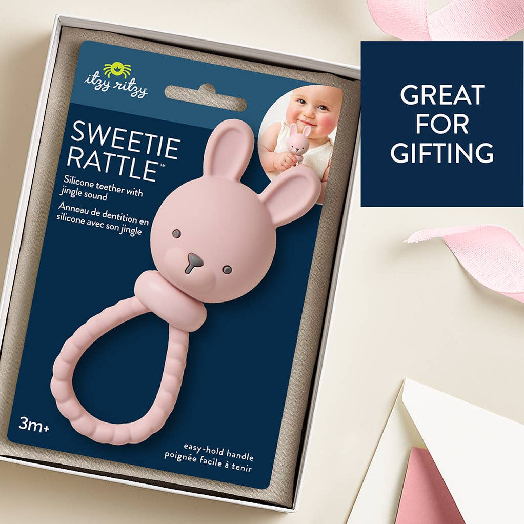 Pink Bunny Sweetie Rattle™ — Barlow Blue