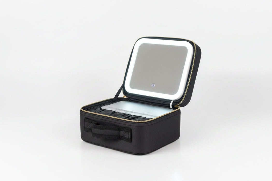 Travel Makeup Case With Lighted Mirror