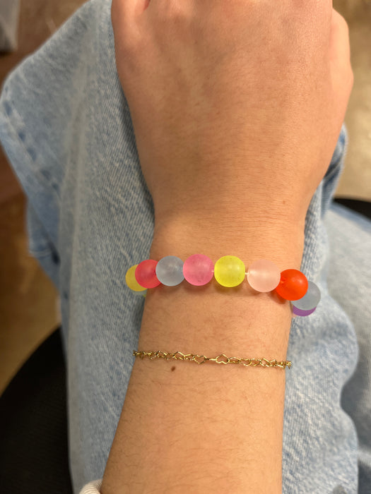 Kid's Iridescent Colorful Beaded Bracelet