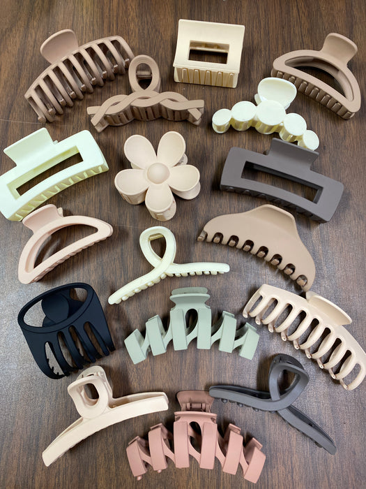 Neutral Colored Claw Clips