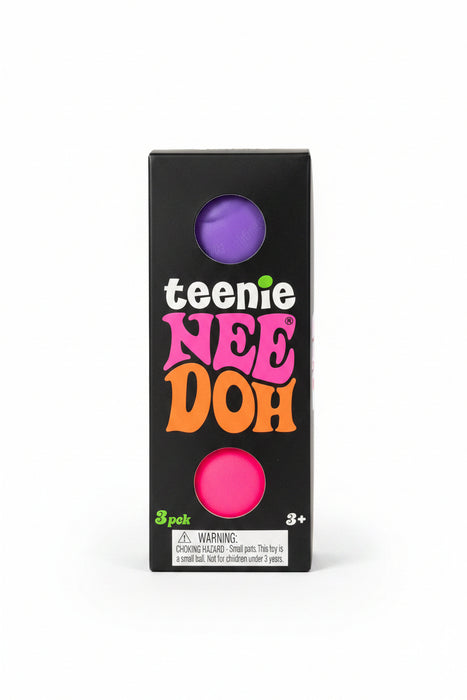 Teenie NeeDoh Squish Ball Small Groovy Glob - Set of 3 Squish Balls.