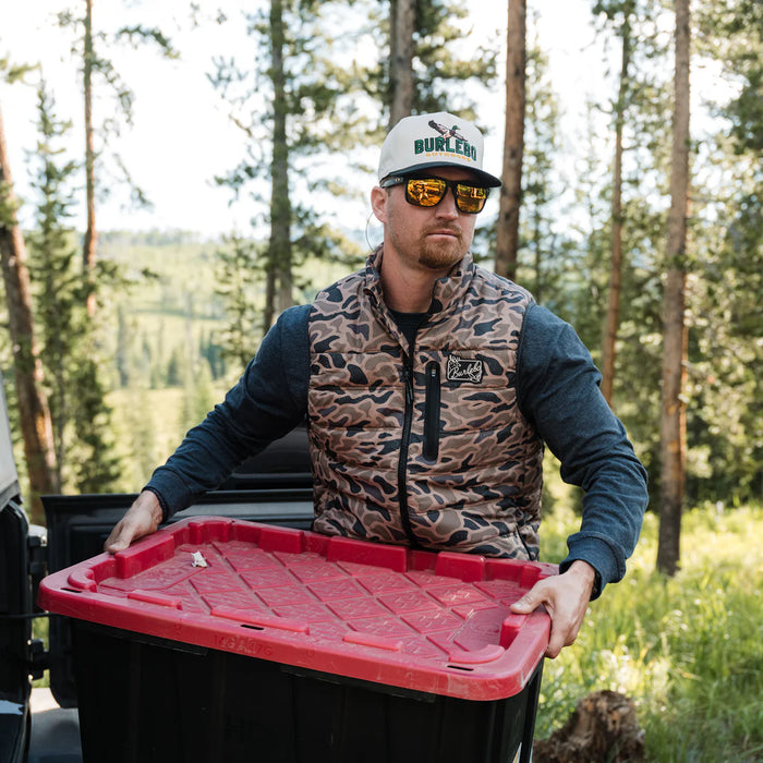 Gauge Camo Puffer Vest by Burlebo