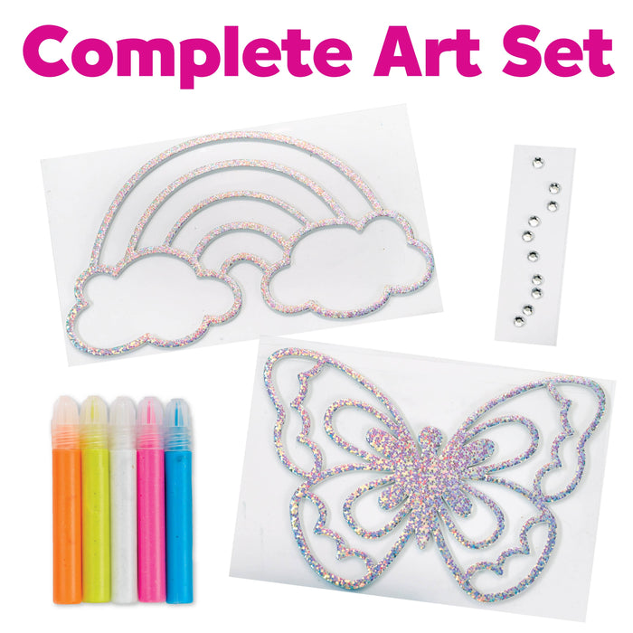 Easy Sparkle Window Art Mini Kit Craft Kit for Kids
