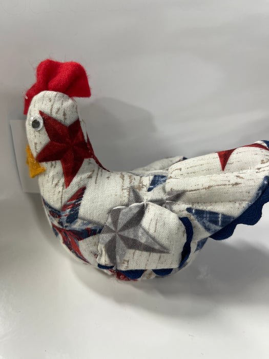 Miniature Hand Sewn Chickens .  Made from Fun Fabric or Vintage Feed Sacks.