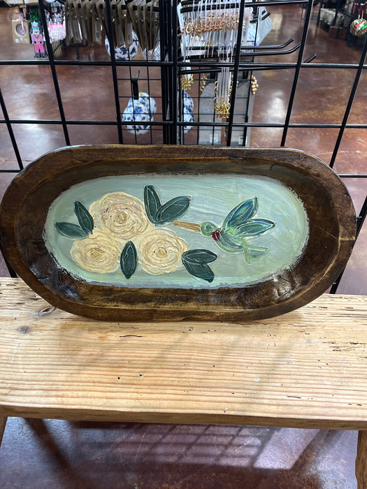 Large Hand Painted Dough Bowls by Alex Ladner