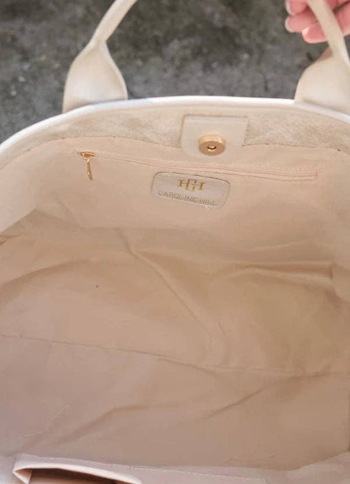 Melissa Shimmer Champagne Tote Bag by Caroline Hill