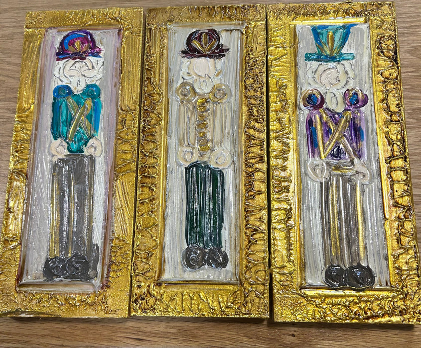 Nutcracker Block w/ Gold Outline- 3 Styles!