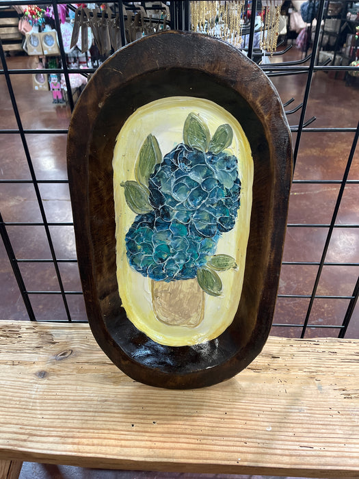 Large Hand Painted Dough Bowls by Alex Ladner