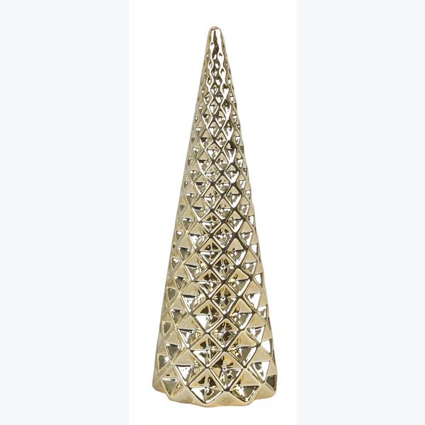 Ceramic Gold Christmas Tree