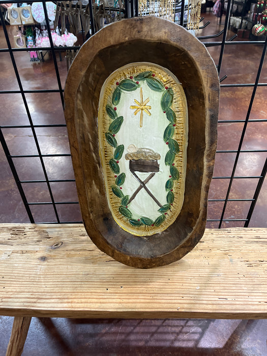 Large Hand Painted Dough Bowls by Alex Ladner