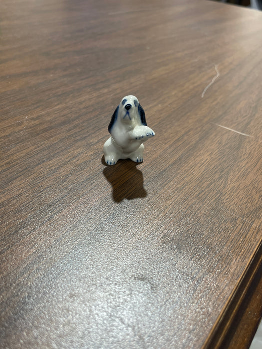 Blue & White Porcelain Trinkets. Small Animals. Range in size from 1" to 3"