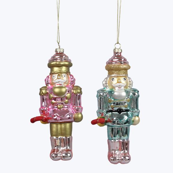 Glass Soldier Ornaments- 2 Colors Available!