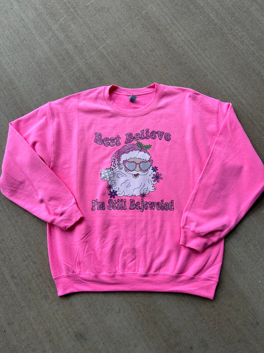 Bejeweled Santa Graphic Tee or Sweatshirt