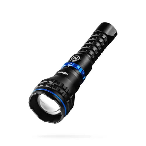 NEBO LUXTREME® MZ60 BLUELINE™ LED Flashlight - 1,000 Lumens - Bidirectional USB-C Rechargeable - 6500K - Half-Mile+ Turbo Beam