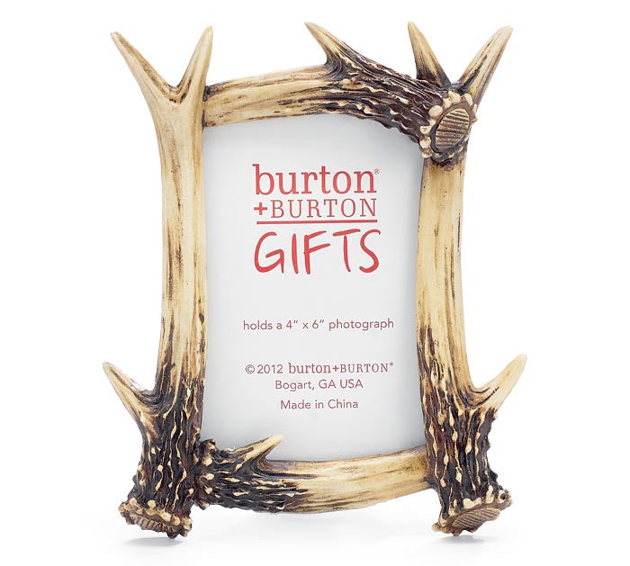 Rectangle Antler Resin Frame- 4x6
