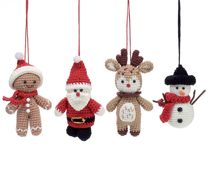 Crochet Christmas Ornaments- 4 Styles Available!