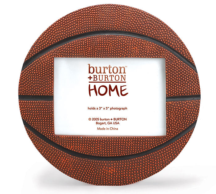 Basketball Shaped Picture Frame- 3x5