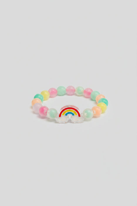 Kid's Colorful Rainbow Beaded Bracelet
