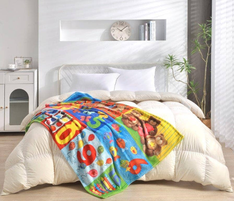 Count to 10 Plush Toddler Throw Blanket