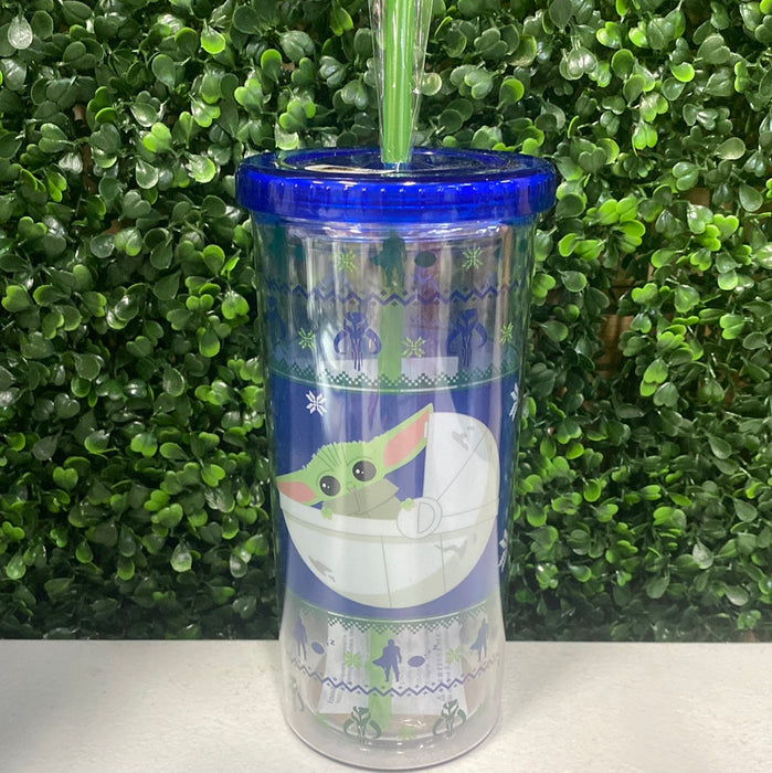 Acrylic Tumblers with Straw