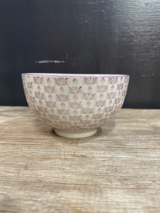 Stoneware Floral Pattern Bowl- Available in 4 Styles!