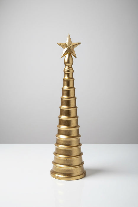 Metal Cone Shaped Christmas Tree