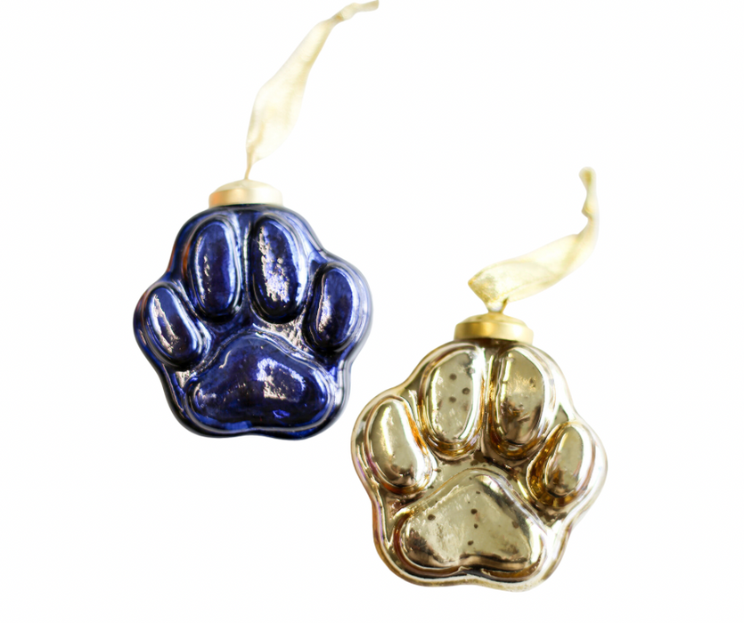 Paw Print Ornament - 2 Colors!