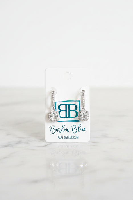 Square Stud Hanging Earrings- 2 Styles Available!