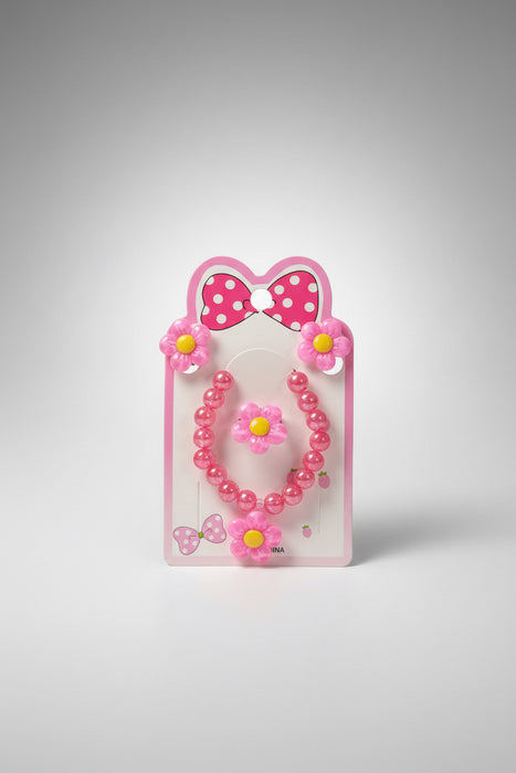 Daisy Jewelry Sets- Clip On Earrings, Ring, and Necklace. Available in 5 Styles!