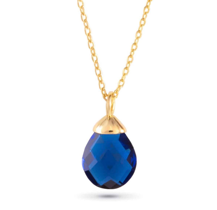 Birthstone Hanging Gold Charm Necklace-12 styles!