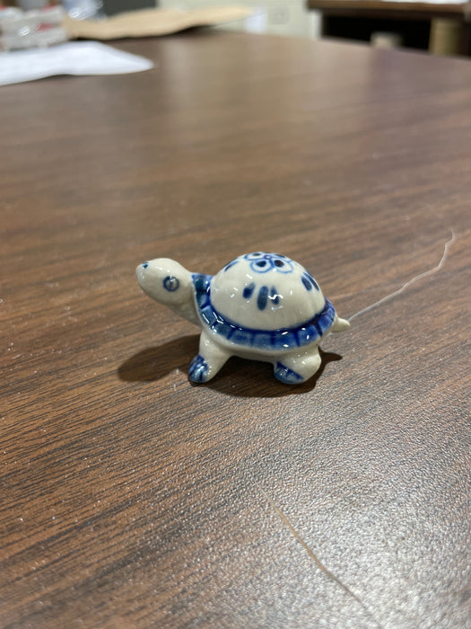 Blue & White Porcelain Trinkets. Small Animals. Range in size from 1" to 3"