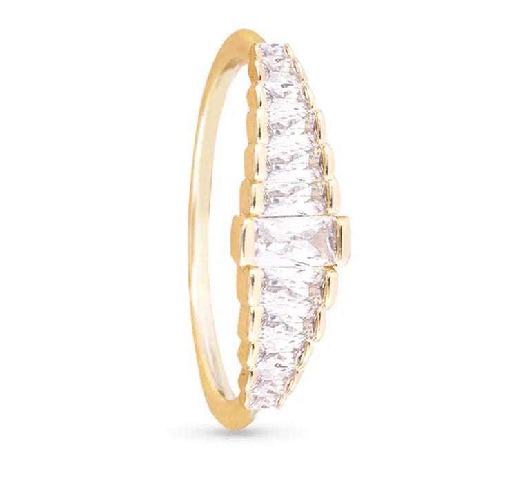 Graduated Baguette - Ring - Gold