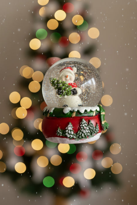 Santa & Snowman Christmas Snowglobes