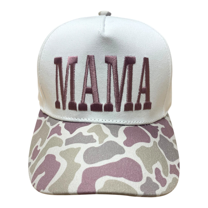 Mama . Light Camo Embroidered Hat