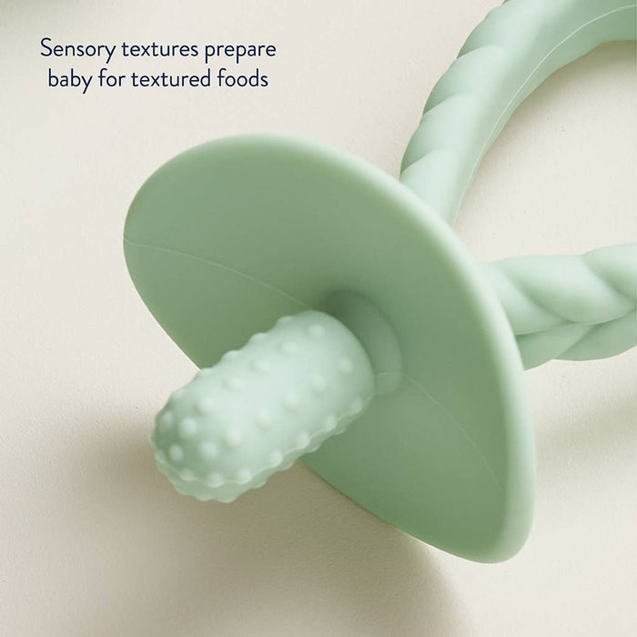 Itzy Pre-Feeding Teether Set™.  Use as a teether or to introduce self feeding.
