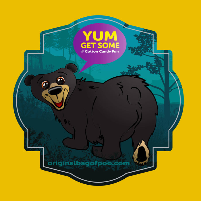 Black Bear Cotton Candy "Poo"