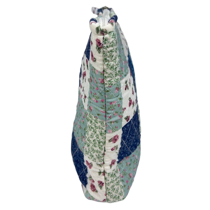 Floral Patchwork Designer Quilted Cosmetic Bag