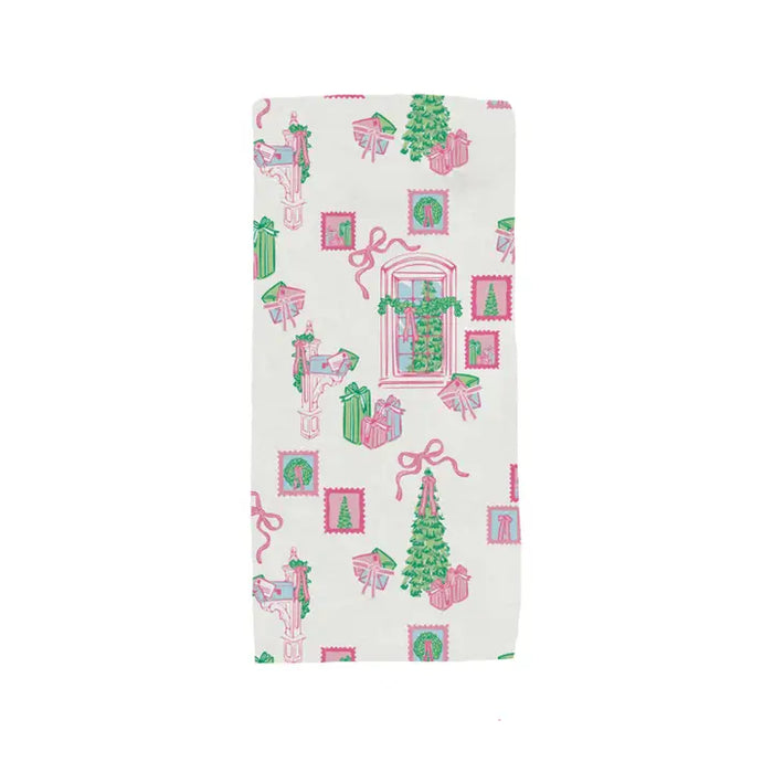 Tea Towel Christmas Cottage Pattern