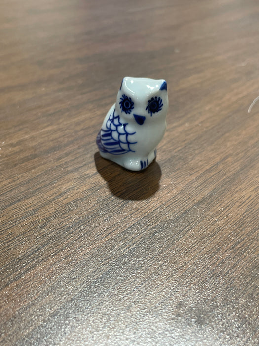 Blue & White Porcelain Trinkets. Small Animals. Range in size from 1" to 3"