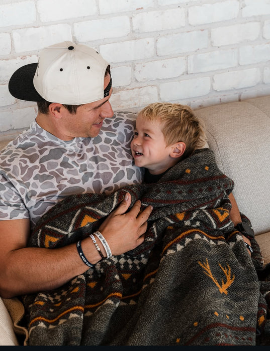 Sherpa Blanket by Burlebo - NEW ARRIVAL!  60” x 70”.  2 Colors Available