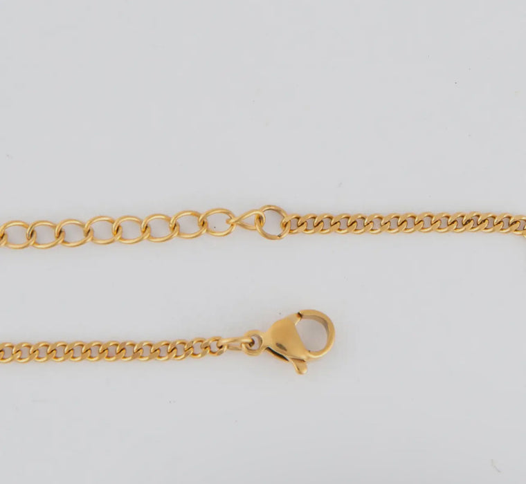 Waterproof Gold 18” Multi Box Chain Necklace