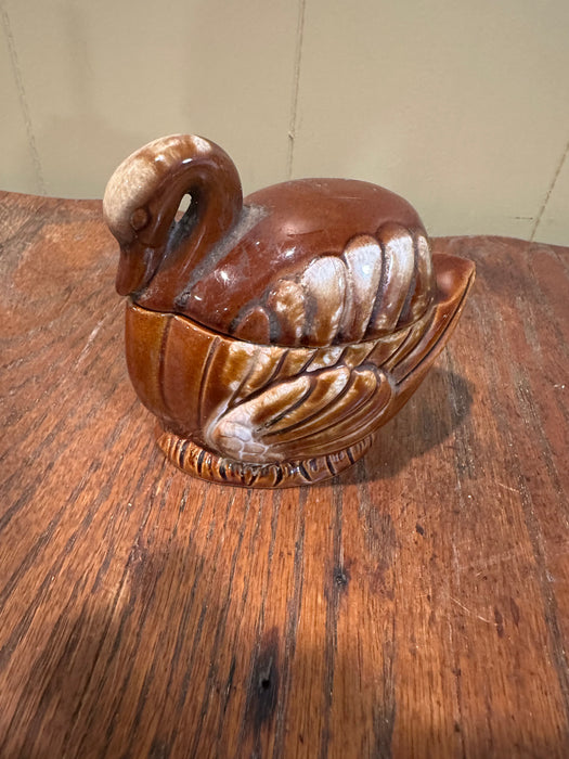 1960's Vintage Swan Sugar Bowl.  Makes a Perfect Trinket Tray or Display Piece.