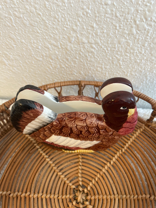 Vintage Ceramic Turkey Napkin Holder
