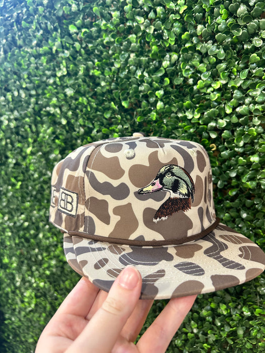 YOUTH Embroidered  Wood Duck Head Hat- 2 Styles Available!