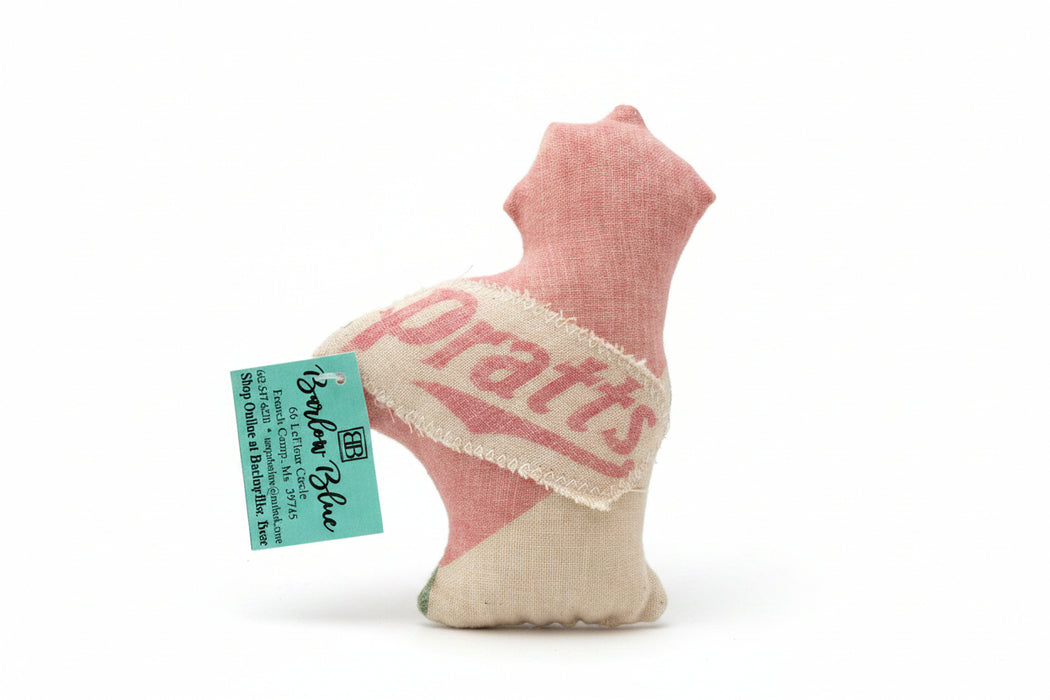 Miniature Hand Sewn Stuffed Chickens.  Made from Fun Fabric or Vintage Feed Sacks.