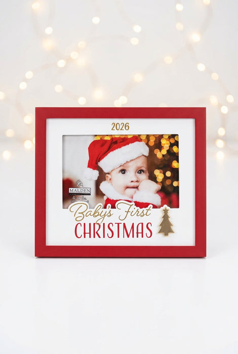4x6 Baby's First Christmas w/ Gold Tree