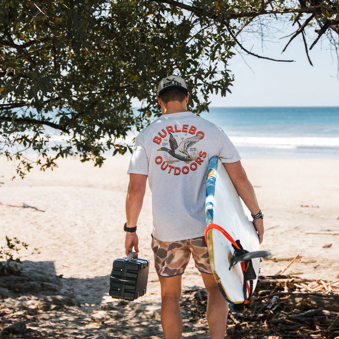 SS – Old School Duck Hunt Men's Short Sleeve Tee – Oatmeal by Burlebo