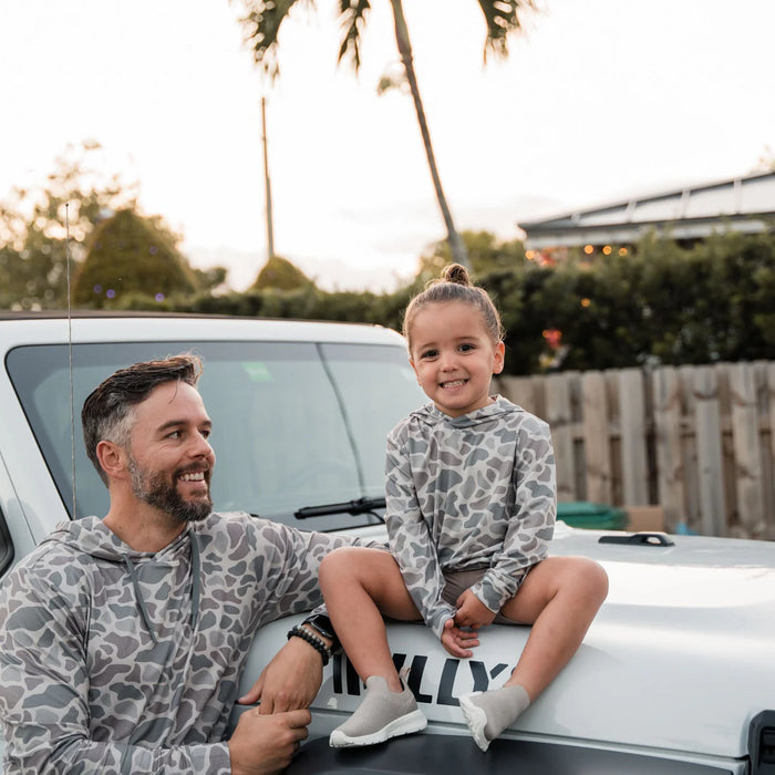 Youth  & Toddler Performance Hoodie – Classic Deer Camo by Burlebo