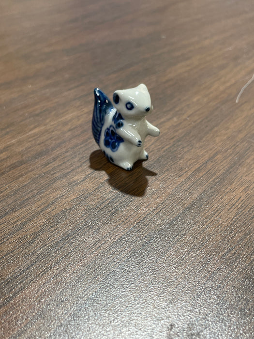 Blue & White Porcelain Trinkets. Small Animals. Range in size from 1" to 3"