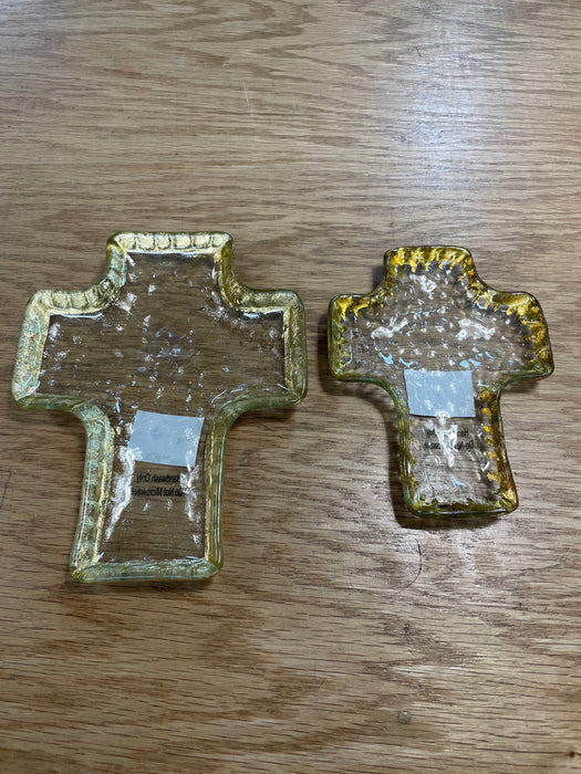 Glass Cross Tidbit Trays- 2 Sizes!